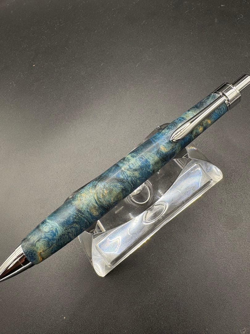 508 スタビライズドウッドバーチバール　木軸シャーペン　ボールペン