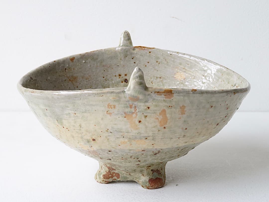 【期間限定】高仲健一 作　『刷毛目爵』木箱付　李朝　茶碗