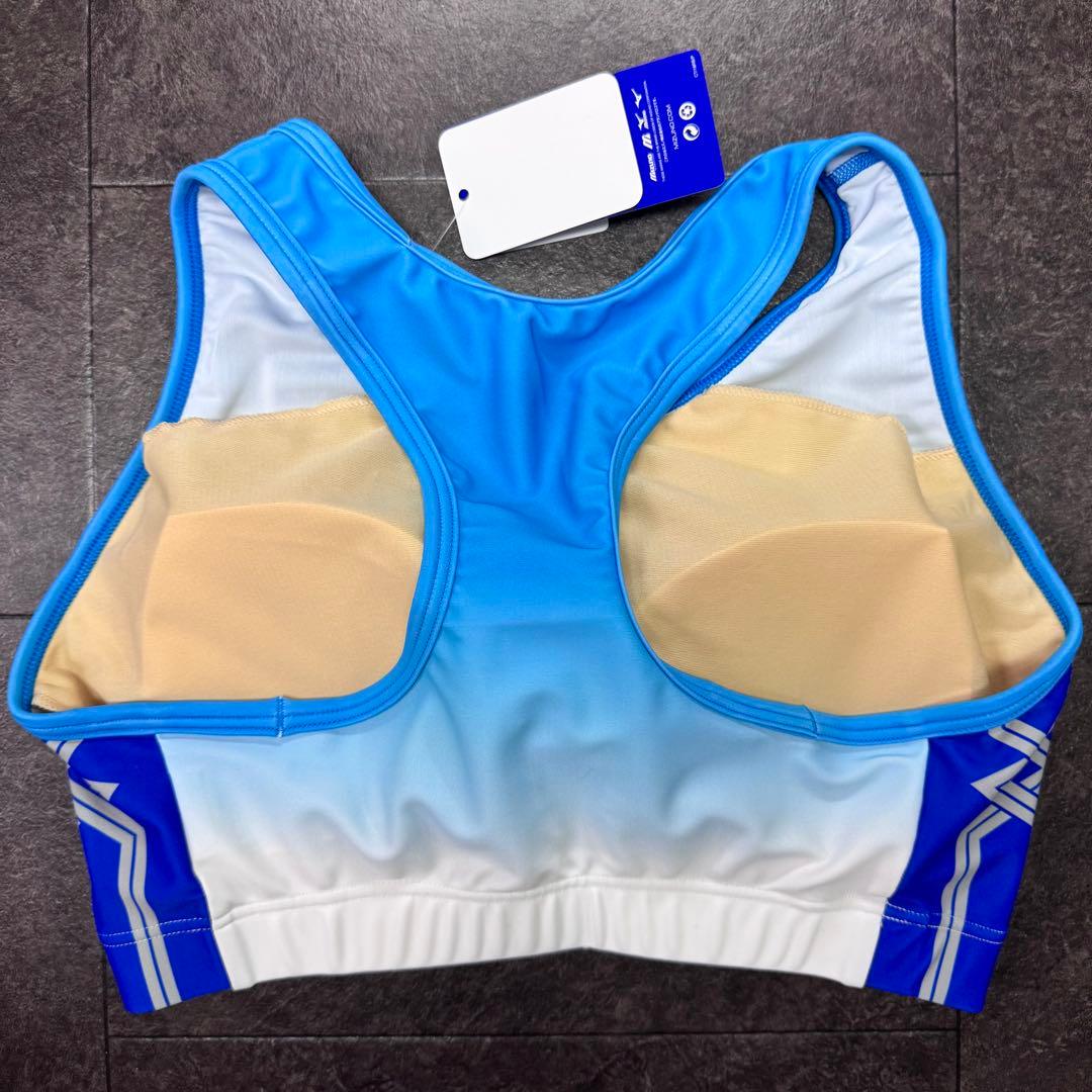 ミズノ　女子陸上ユニフォーム上下　XLサイズ　サックスブルー×ブルー×ホワイト