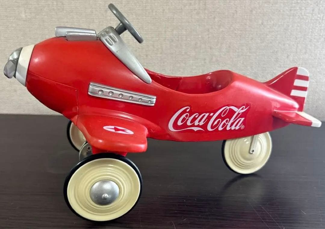 【希少】コカコーラ l Pedal Plane 飛行機　赤