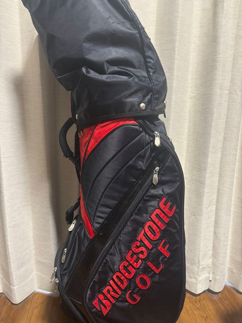 BRIDGESTONE ゴルフバッグ 黒/赤