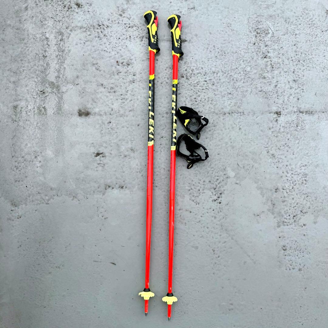LEKI スキー ストック オレンジ/イエロー