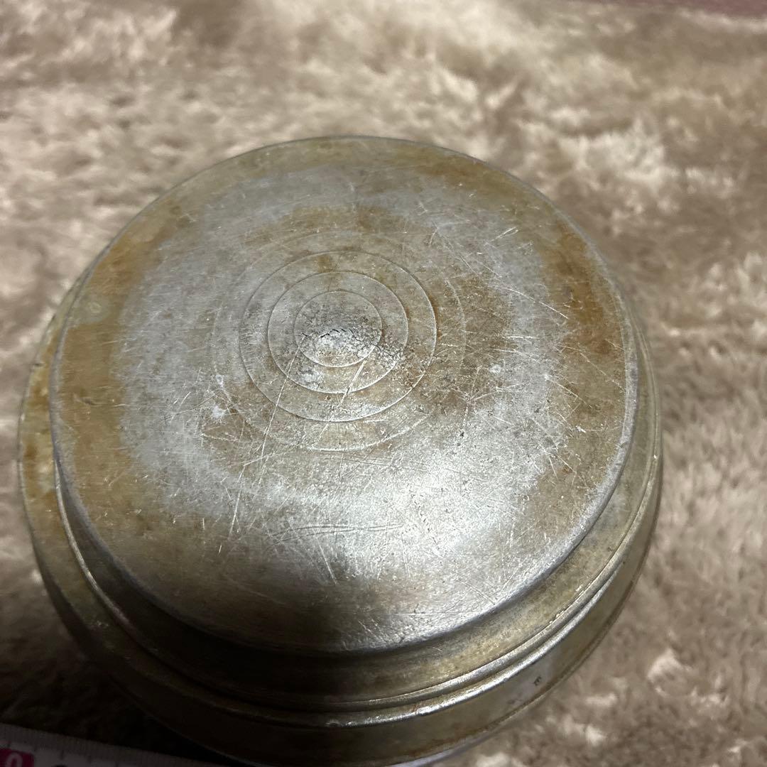 古錫　在銘　建水　茶こぼし　茶入　重453.5g煎茶道具　茶道具