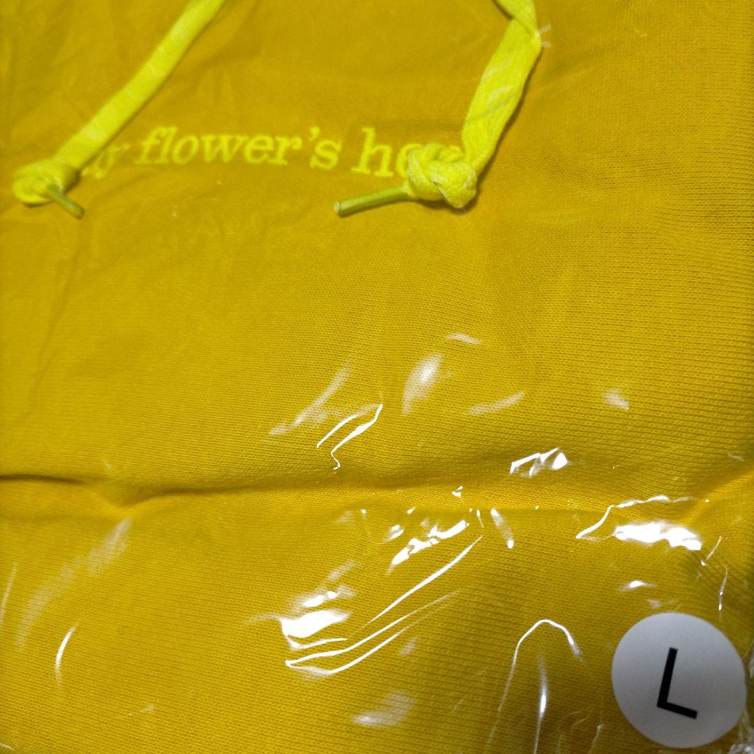 藤井風　新品　my flower’s here フーディー　イエロー　Lサイズ