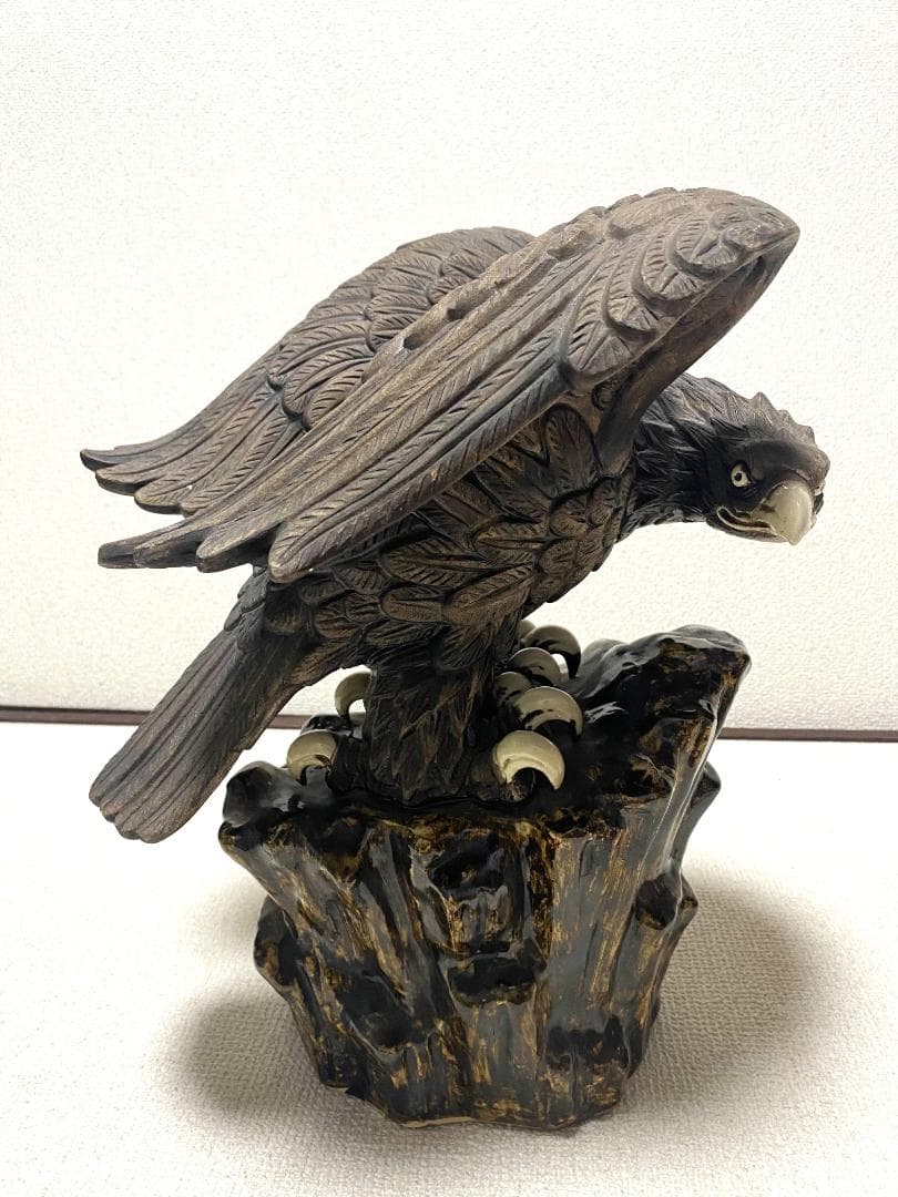 鷲の置物 インテリア 彫刻風 オブジェ