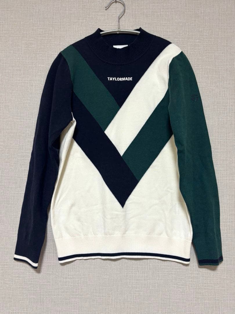 【TaylorMade】カラーブロックモックセーター