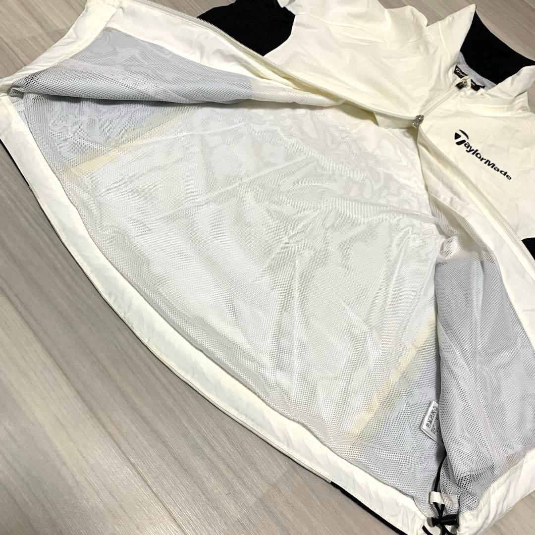 【美品】Taylor Made レインウェア セットアップ M 白/黒 収納袋