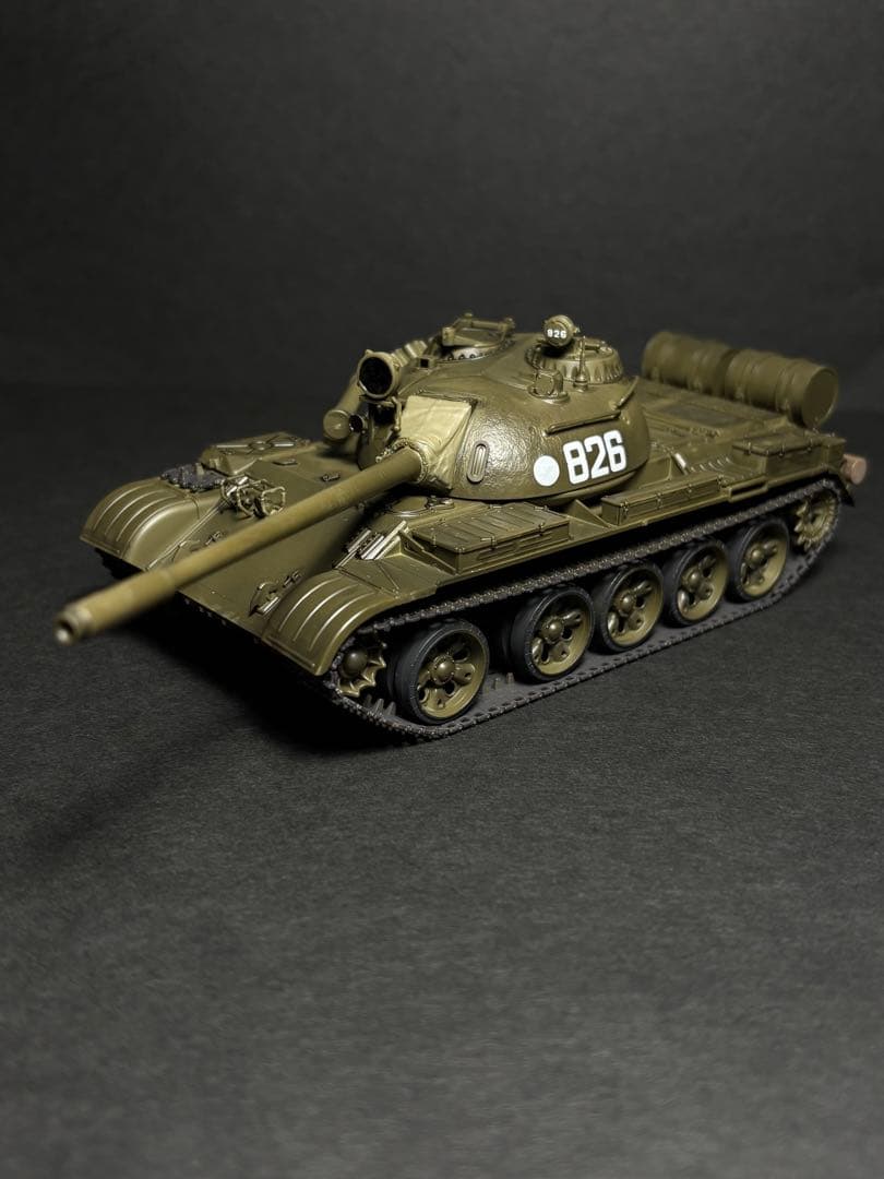 #作品No23 ソビエト戦車 T-55 プラモデル組立完成品