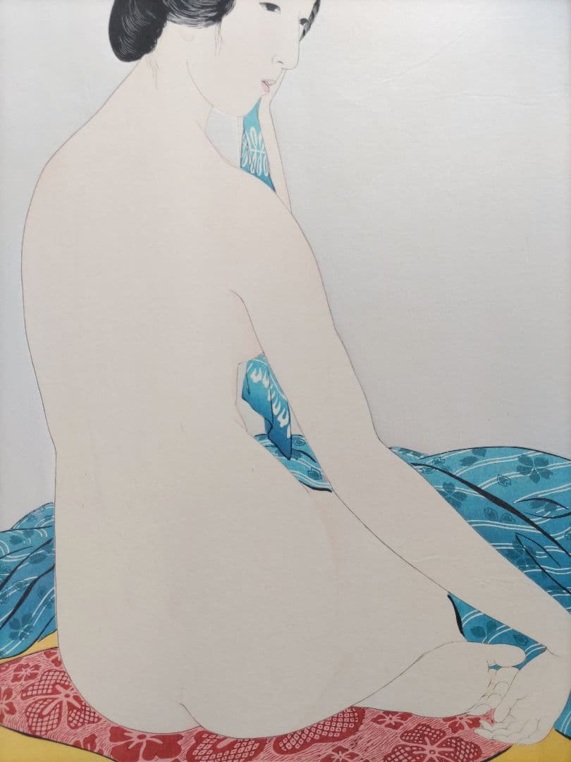 新版 橋口五葉集 『やわはだ』手摺木版画 丹青社版 大判 新版画 美人画