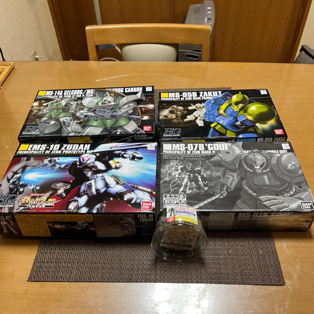 HG MS-14A ゲルググ/MS-05Bザクl/MS-07Bグフ セットセット
