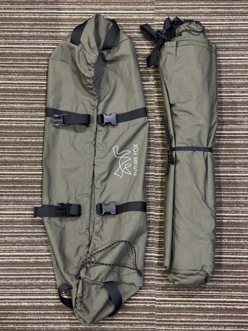 新品 未使用 FUTURE FOX 焚き火 陣幕 オリーブ TC素材