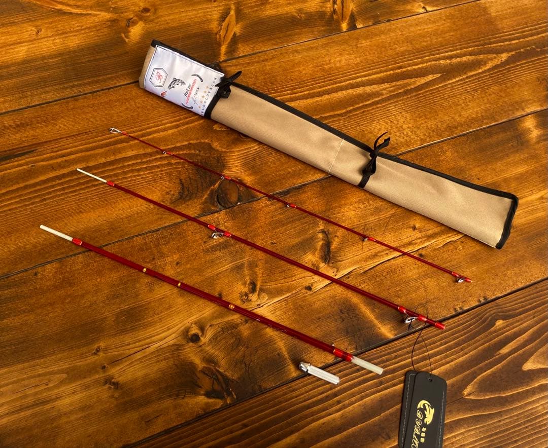 トラウトロッド　パックロッド　ブランクス　グラスロッド　渓流釣り　クリアレッド