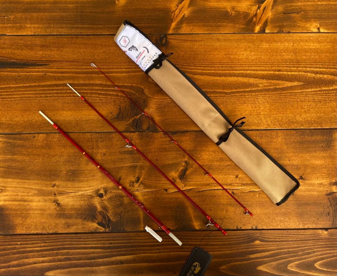トラウトロッド　パックロッド　ブランクス　グラスロッド　渓流釣り　クリアレッド