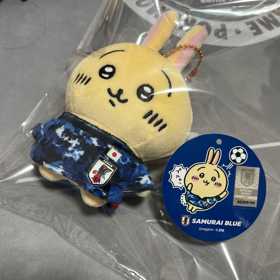 【タグ付き最安値】ちいかわ サッカー日本代表 マスコット　うさぎ
