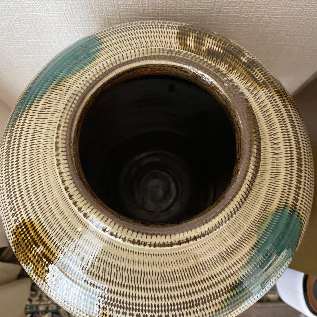 ⚫︎小石原焼　花瓶　工芸品　　　　　　　　リS