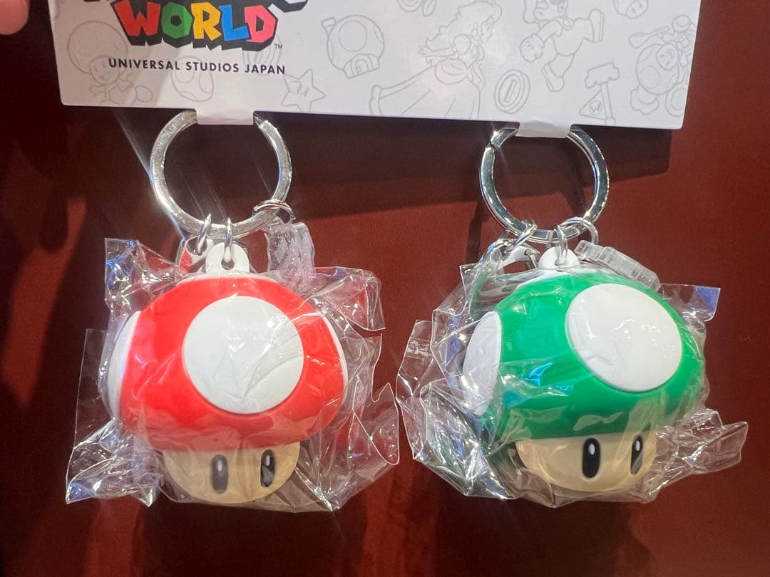 USJ 限定　キノコ　キーチェーンセット　ニンテンドーワールド　マリオ