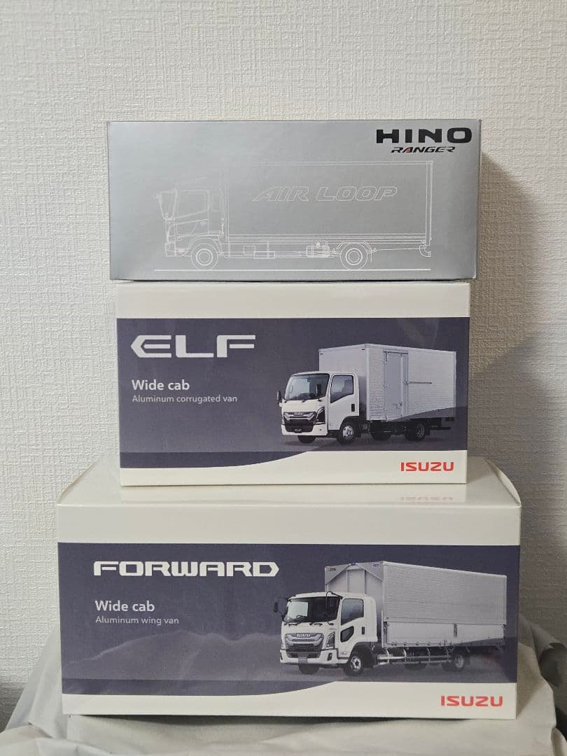 1/43 いすゞ エルフ フォワード ワイドキャブ 日野レンジャー 3台セット