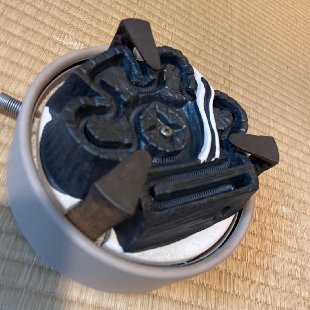 茶道具 唐銅『朝鮮風炉』釜師【畠 春斎】鋳師【金森 紹栄】　風炉釜　切合釜