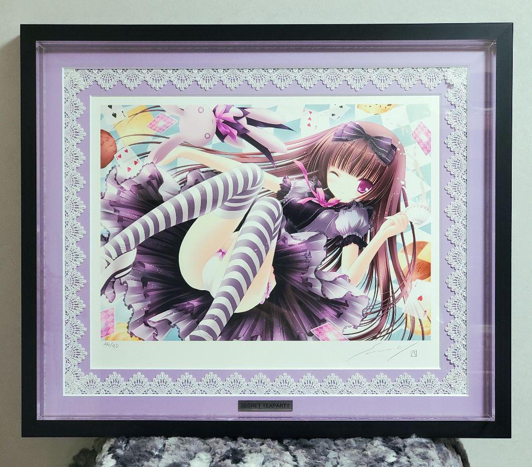【アールビバン】てぃんくる『SECRET TEAPARTY』直筆サイン入り版画