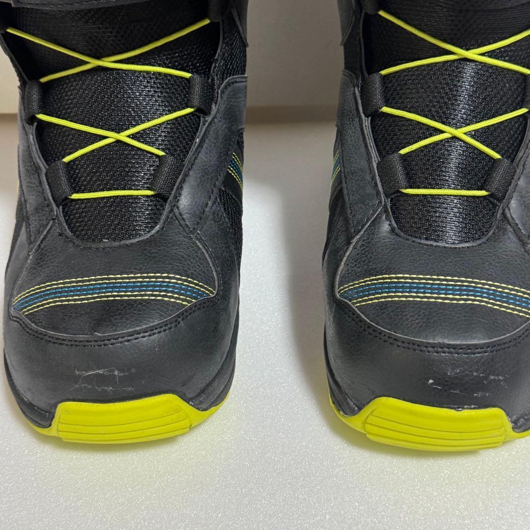 27cm IGNIO スノーボードブーツ黒黄緑ブラック格安激安特価メンズ初心者