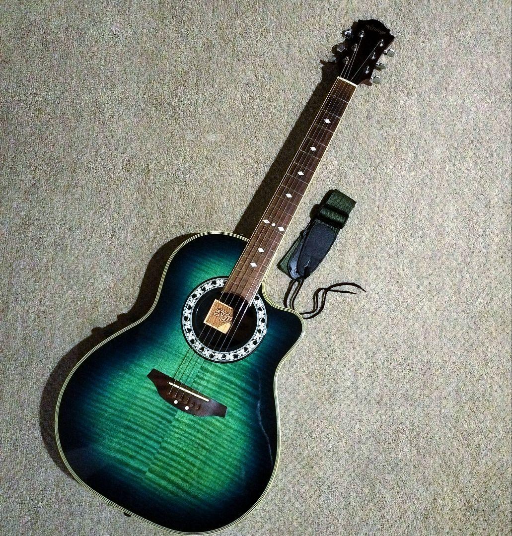 K•Garage エレアコギター EA-400 清掃済み 新品ストラップ付