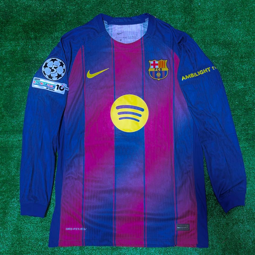 バルセロナ 2025-26 ホーム長袖ユニフォーム　 オーセンティック　ヤマル