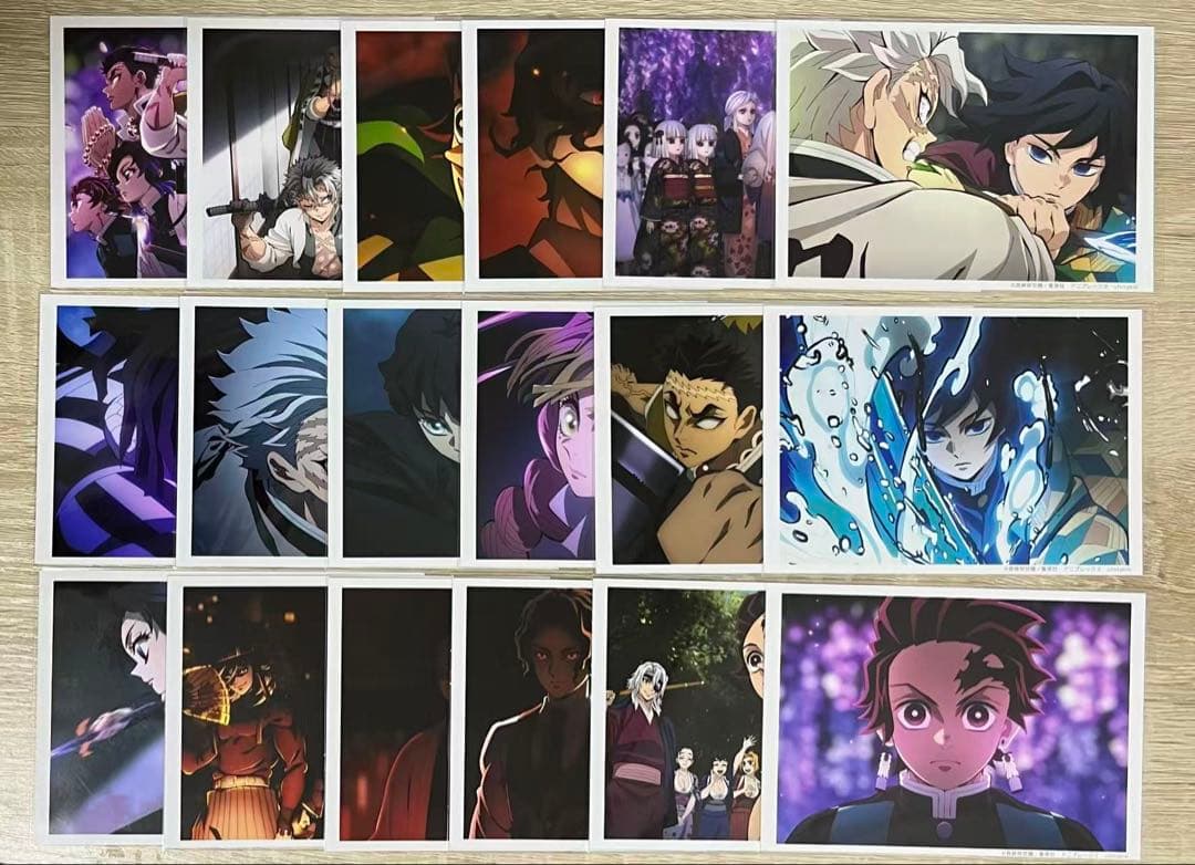 鬼滅の刃 場面写ブロマイドくじ 柱稽古 OP コンプリート18枚セット