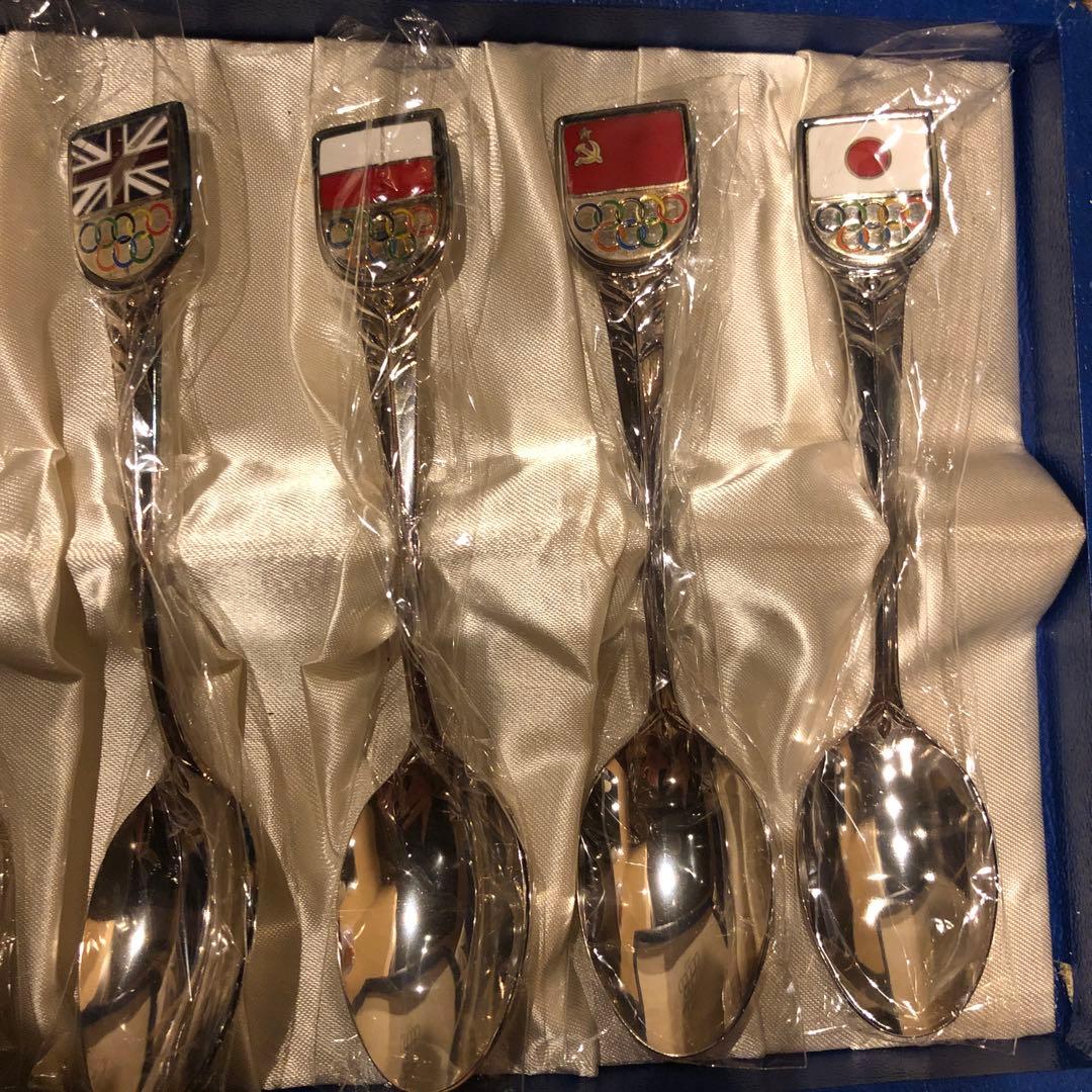 1978年オリンピック国旗スプーンセット（8本）