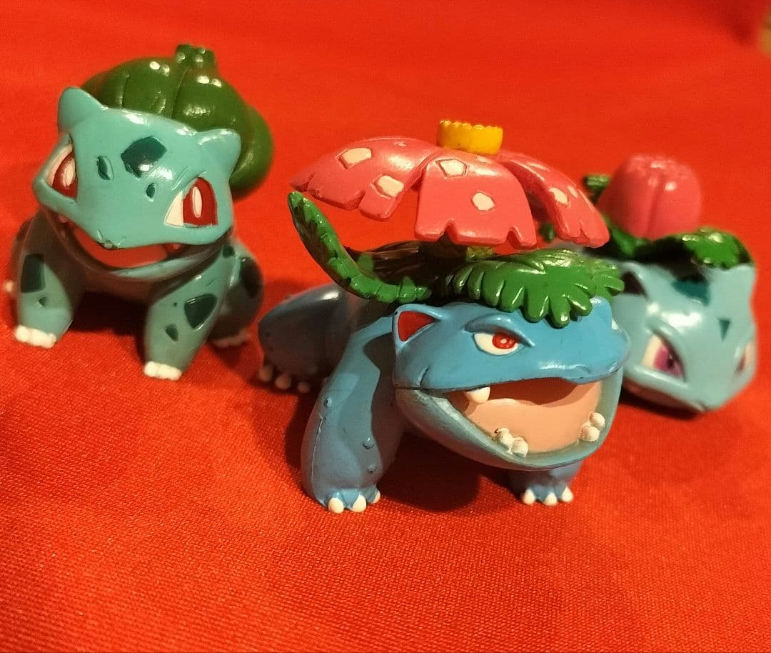 ポケモン モンコレ バトルシーン フシギバナ進化 フィギュア 3体セット