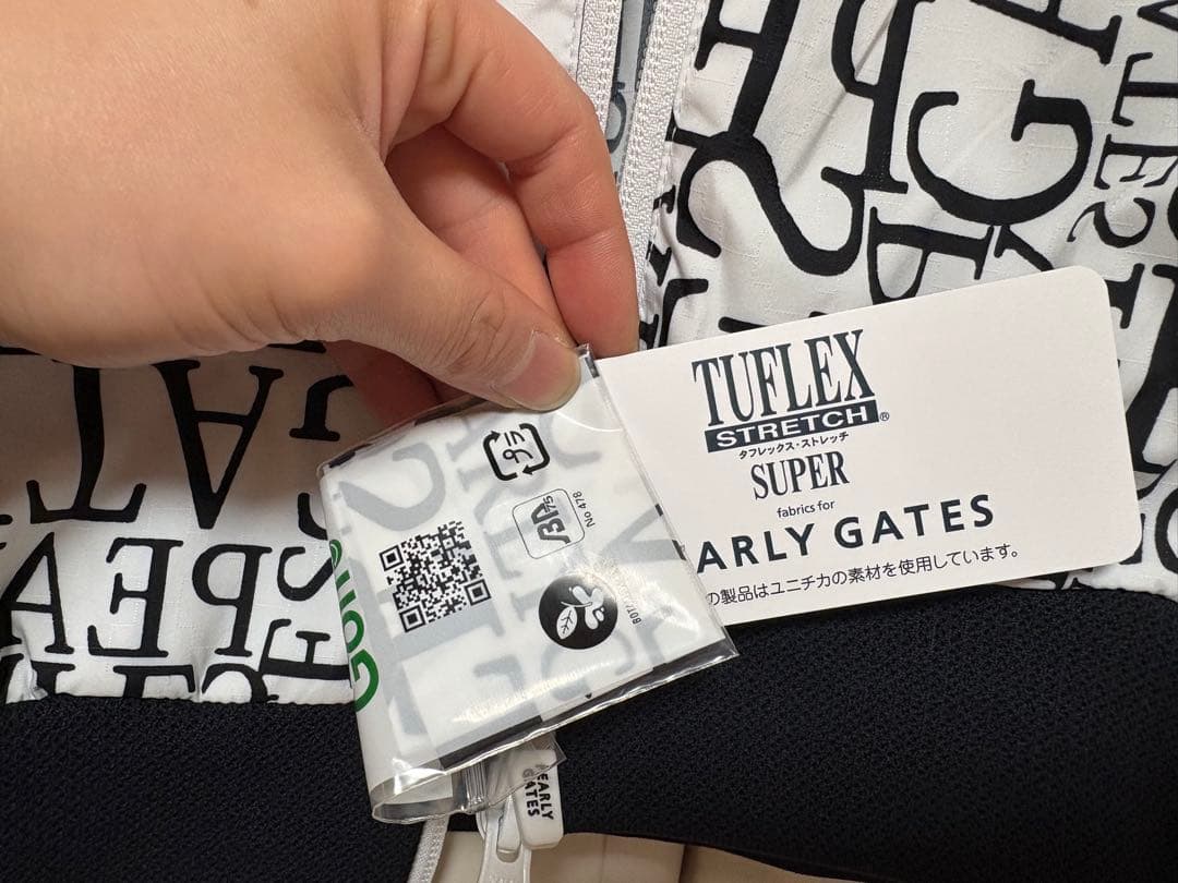 PEARLY GATES 文字プリント ジャケット サイズ2