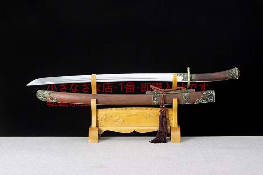 マンガン鋼竜鳳清刀 古兵器   武具　刀装具　日本刀　模造刀 清腰刀