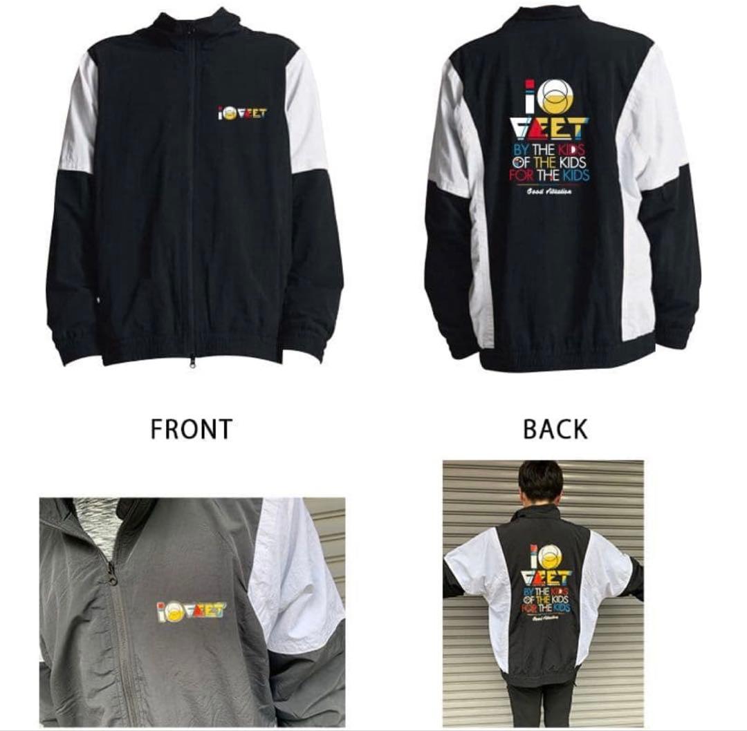 10-FEETコットンライク ナイロン トラック ジャケット