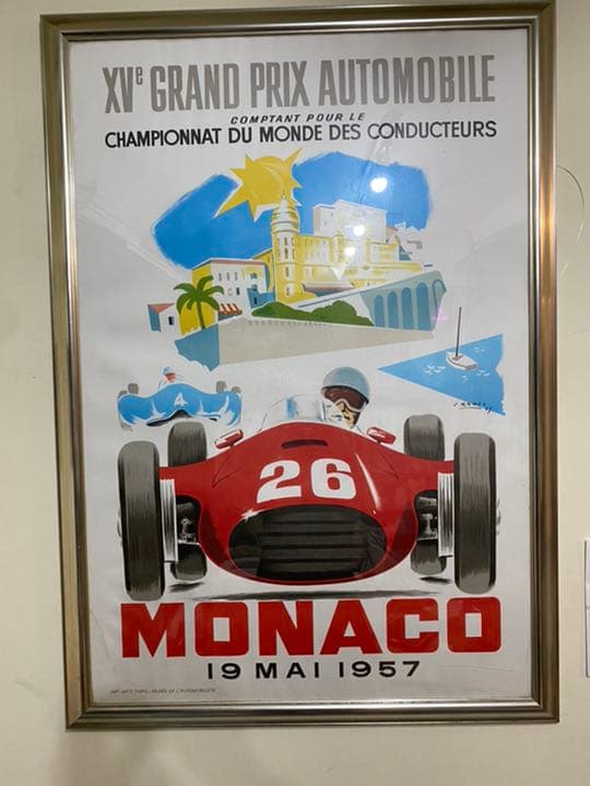 1957年モナコグランプリ開催ポスター