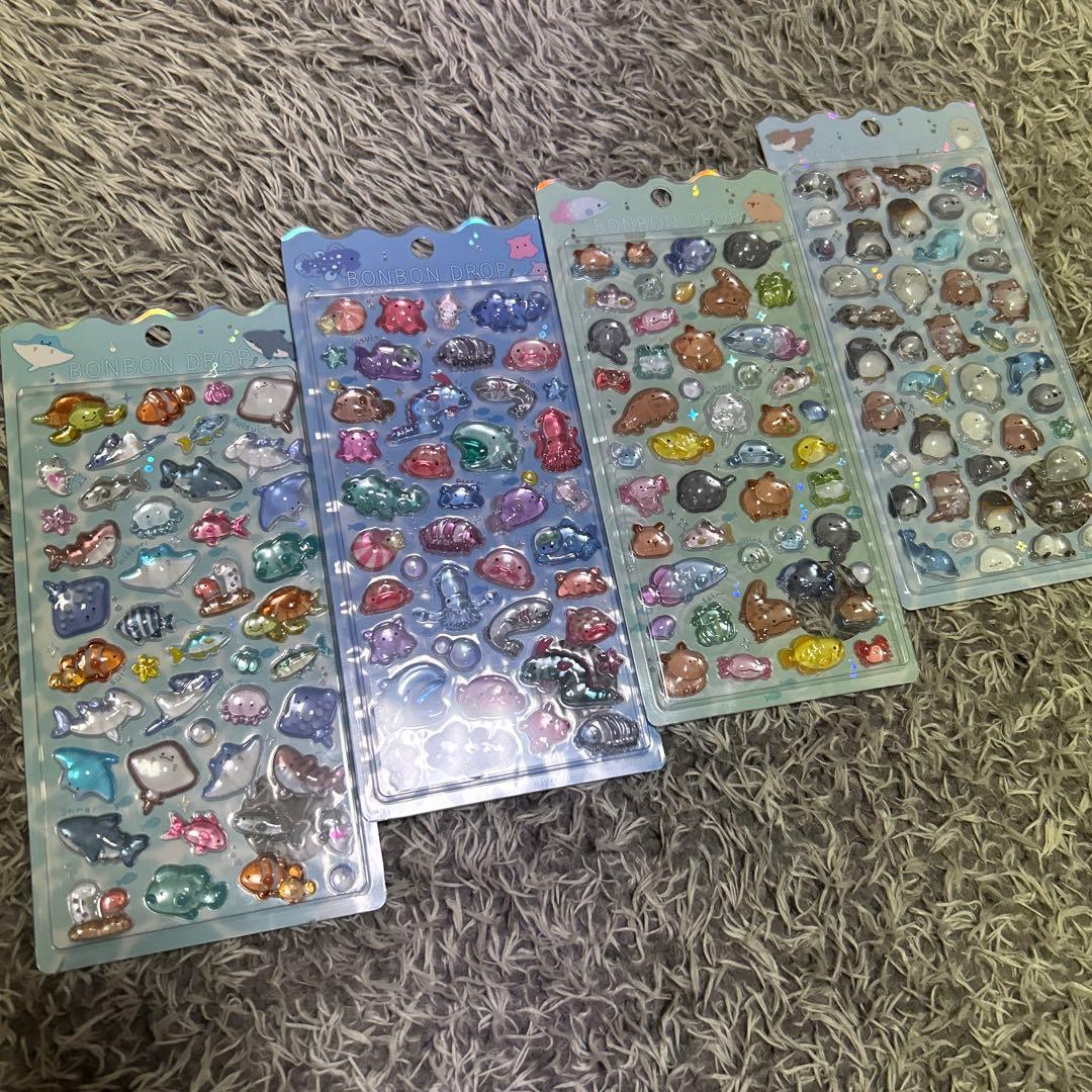 水族館　ボンボンドロップシール
