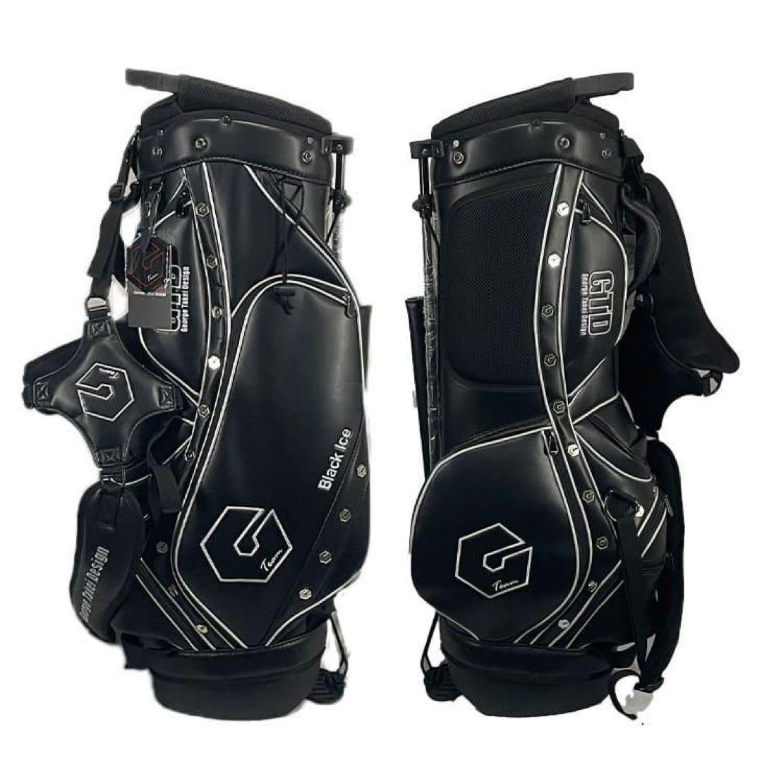 【未使用・超美品】GTD Black Ice キャディバッグ　ブラック/シルバー