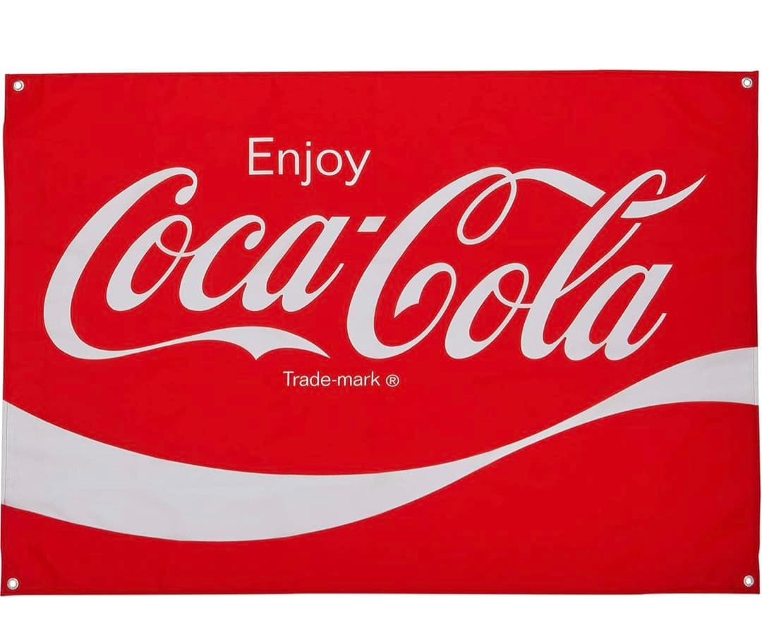 新品廃盤　コカ・コーラブランド サインW130×H90cm 旗 フラッグ