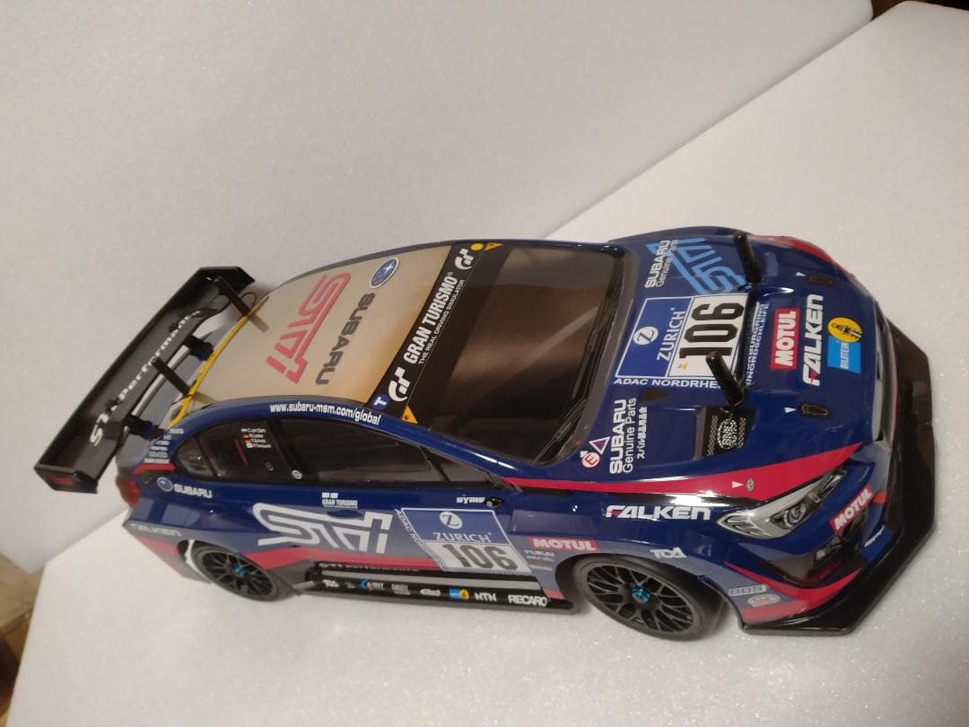 タミヤ　TT02シャーシ　WRXボディ付き
