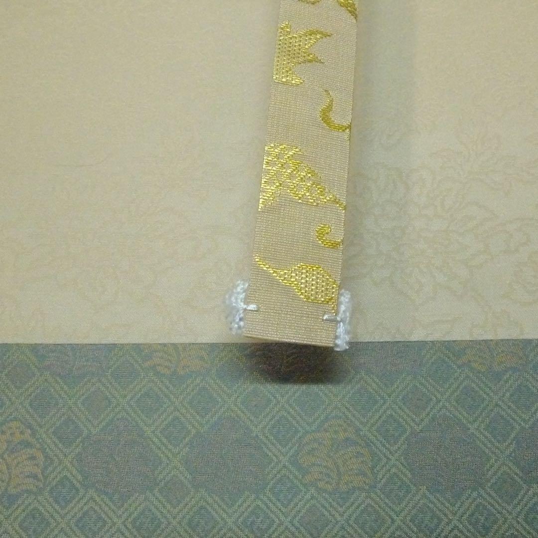 2120様感謝‼️掛け軸「富貴長春図」画　シノワズリー絹本肉筆署名落款希白