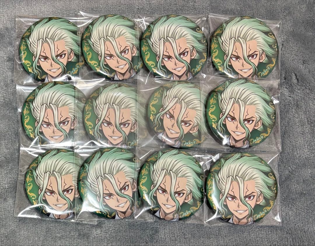 Dr.STONE ブラックスーツ 千空 缶バッジ　ジャンフェス