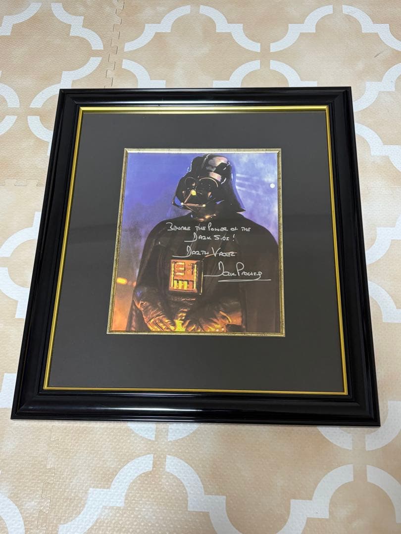 ダース・ベイダー サイン入りアートフレーム　保証書付き