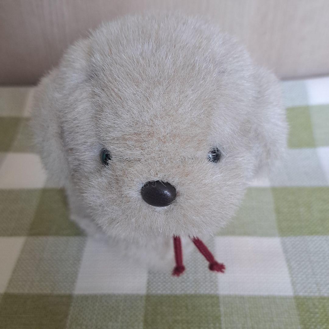 美品　うめきち　うめ吉　日本製　梅吉　犬　　ぬいぐるみ　レトロ　ベージュ