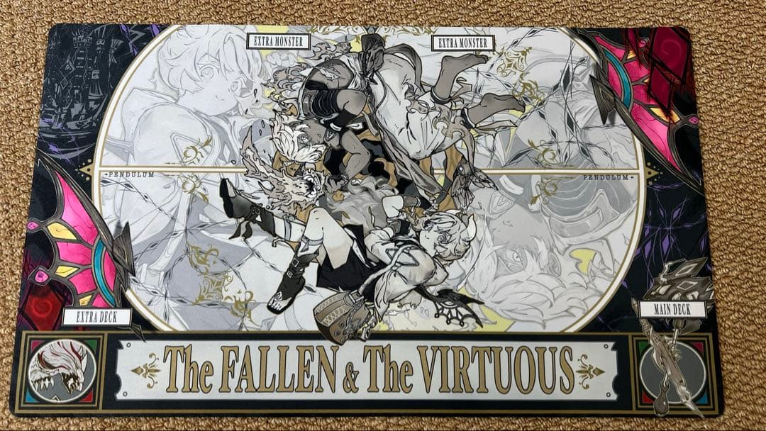 遊戯王　白の物語　烙印　TheFallen&TheVirtuousプレイマット