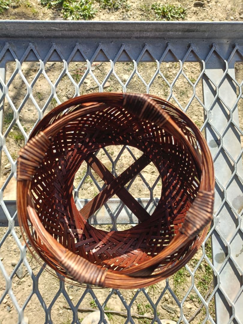 竹製 球形編み込み工芸品　近江特産品　竹細工