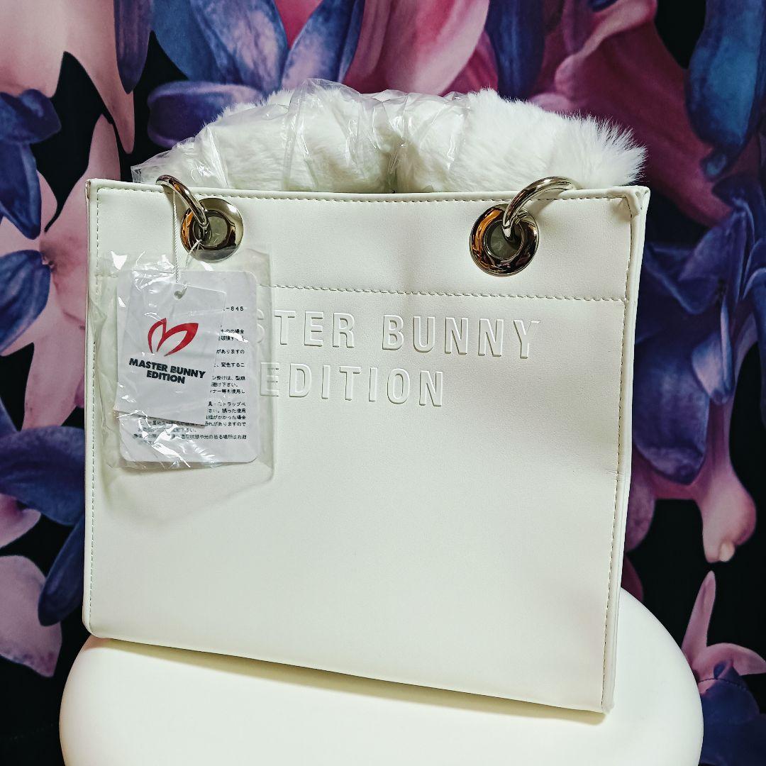 新品未使用★パーリーゲイツ マスターバニー カートバッグ フェイクファーハンドル