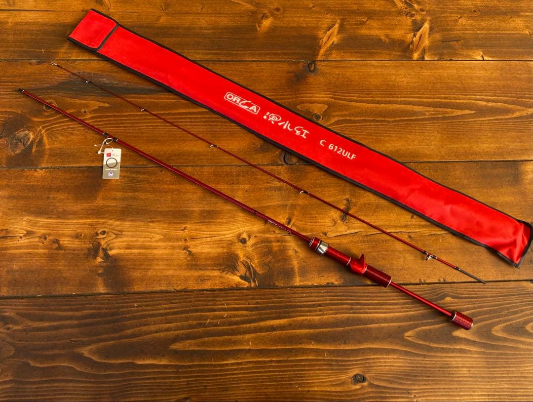 超軽量　カーボンロッド　アジングロッド　C612UL 6ft ベイトロッド