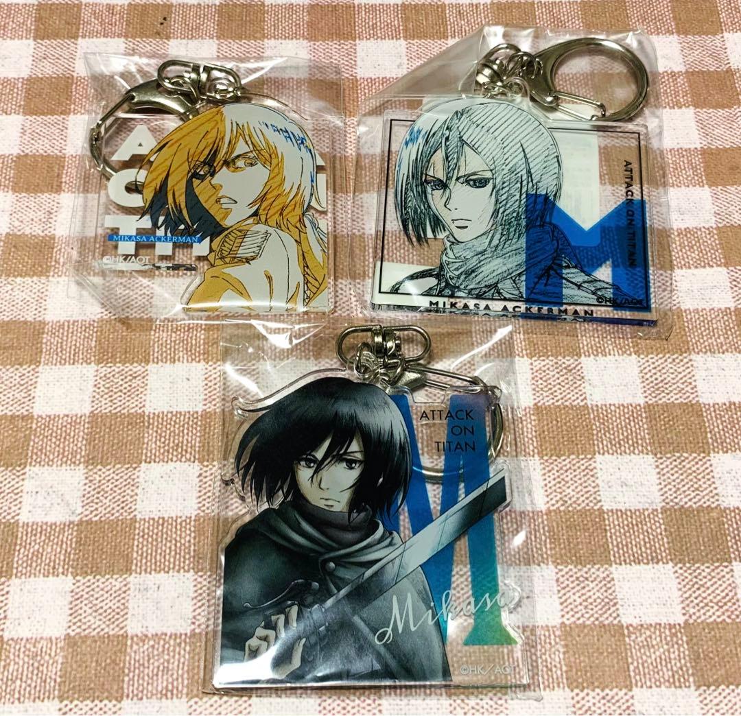 進撃の巨人 ミカサ witstudio 線画アクリルキーホルダー