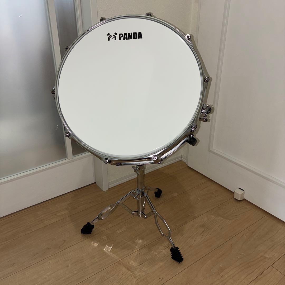 スネアドラム　panda ケース　スタンド付き