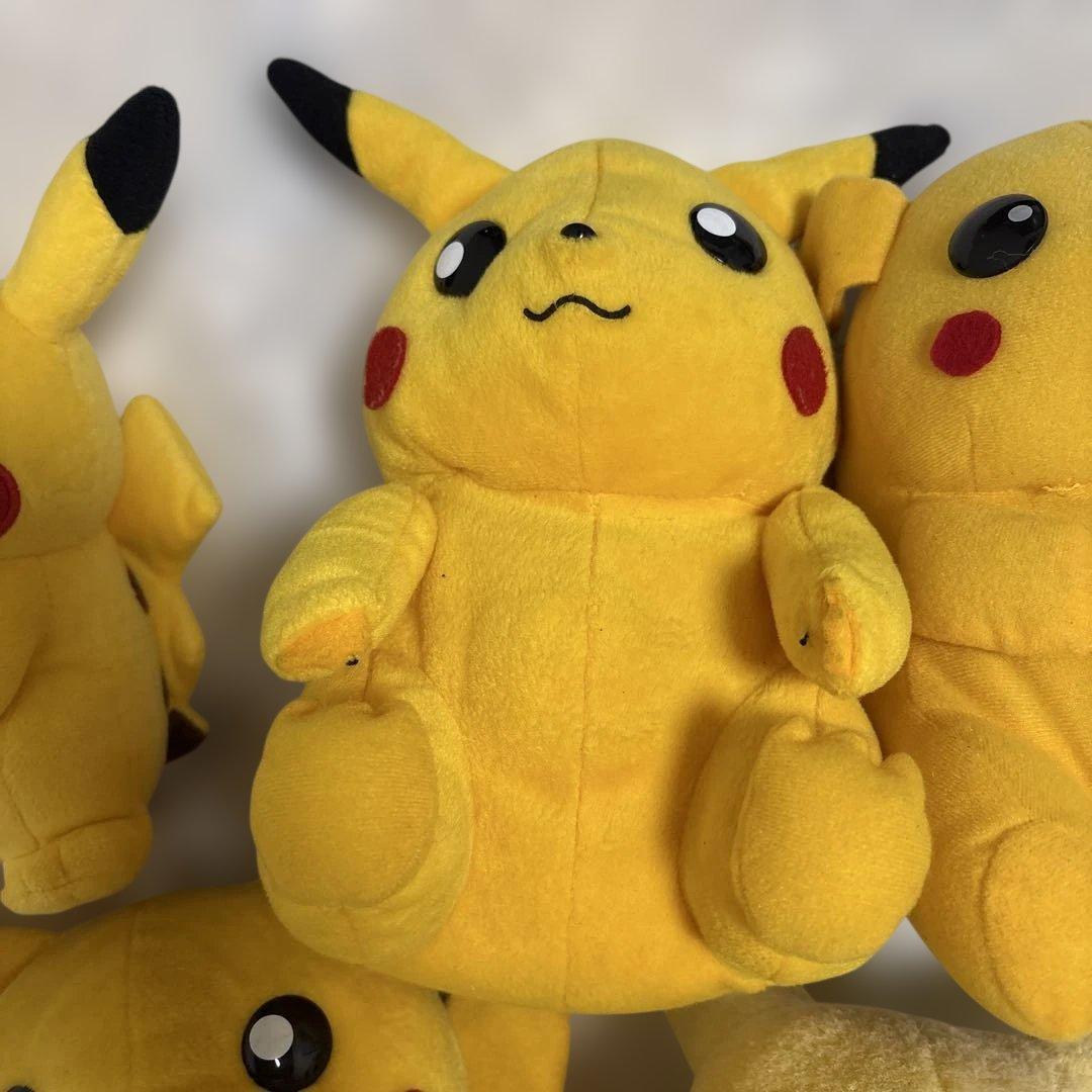 希少 TOMY 赤タグ含む ピカチュウ ぬいぐるみ 5点 初期