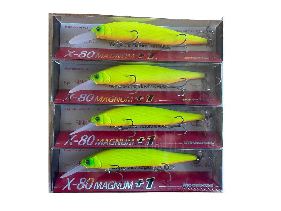 X-80 マグナム+1 　ドチャート　4個セット