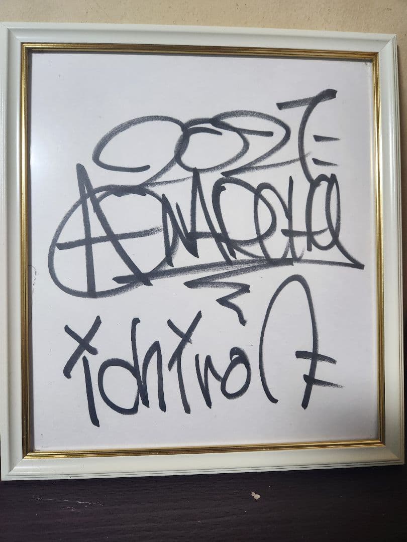 HIPHOPアーティストANARCHY2021年の直筆サインイチロウへ